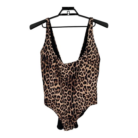 Good American bathing suit always fit modern fit animal print size 7 (4XL) - Picture 1 of 7